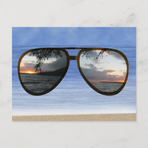 Carte Postale Lunettes de soleil Hawaii