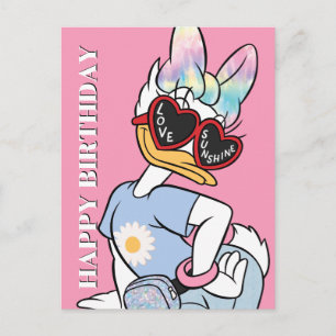 Carte Postale Lunettes de soleil rétro graphiques "Love Sunshine
