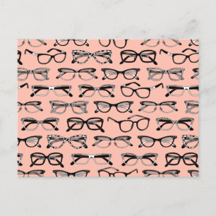 Carte Postale Lunettes de vue rose pâle, Lunettes de vue, Vêteme