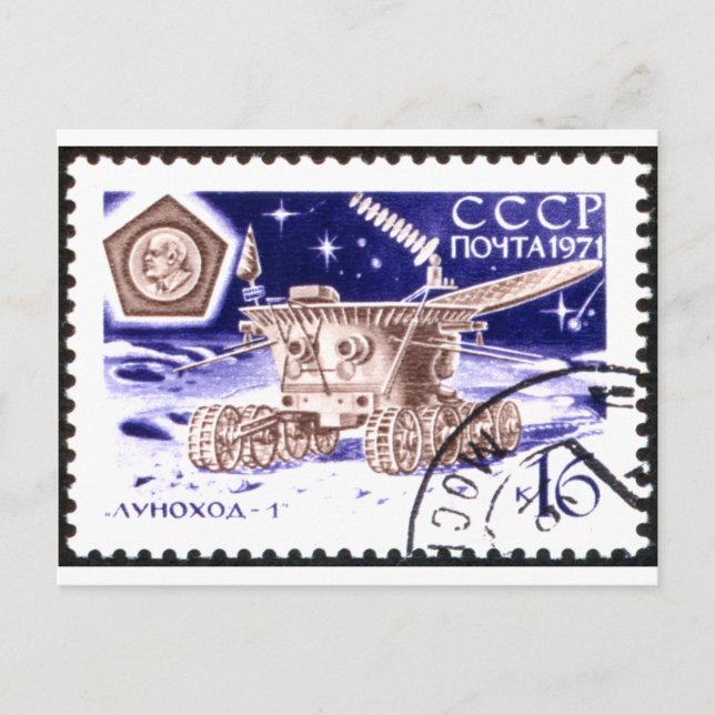 Carte Postale Lunokhod-1 Robot spatial russe (Devant)