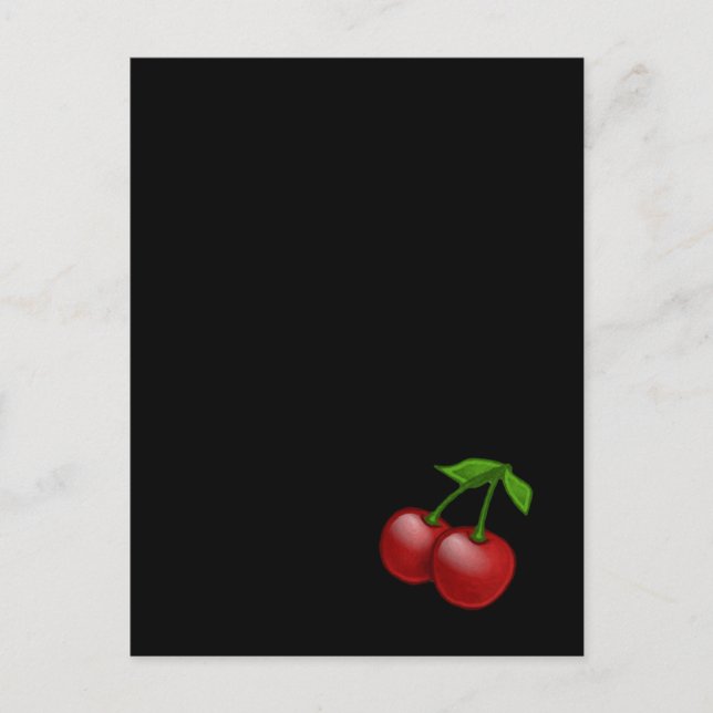 Carte Postale Luscieux cerises rétro (Devant)