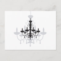 Lustre en cristal noir gothique et ombre