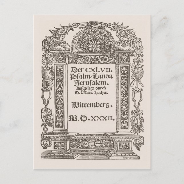 Carte Postale Luther, Wittemberg, 1532 (Devant)