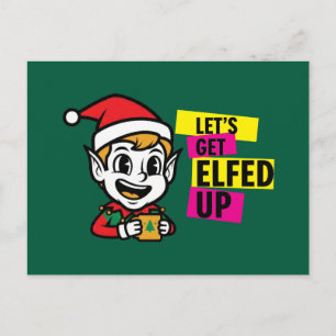 Carte Postale Lutin de Noël joueur