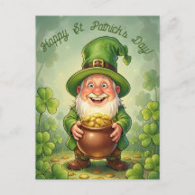 Lutin personnalisé Gnome Joyeuse Saint-Patrick