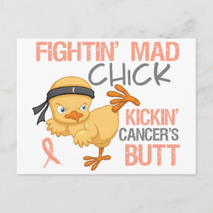 Carte Postale Lutter contre le cancer utérin des poulets