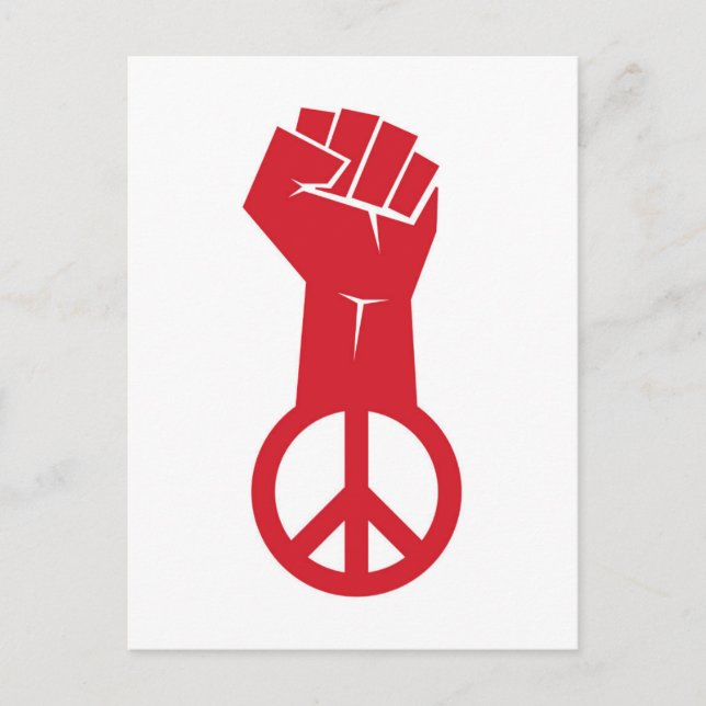 Carte Postale Lutter pour la paix (Devant)