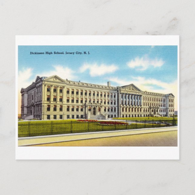Carte Postale Lycée Dickinson, Jersey City, NJ (Devant)
