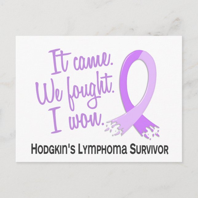 Carte Postale Lymphome du survivant 11 Hodgkin (Devant)