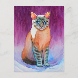 Carte Postale Lynx Point Chat siamois à Kitty Angels