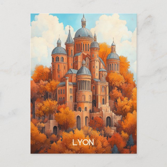 Carte Postale Lyon France (Devant)