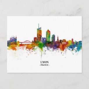 Carte Postale Lyon SKYLINE