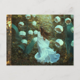 Carte Postale Lys de la vallée Fairy Imaginaire Forest