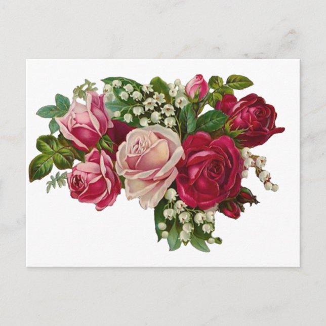 Carte Postale Lys victorienne classique de la vallée Romance (Devant)