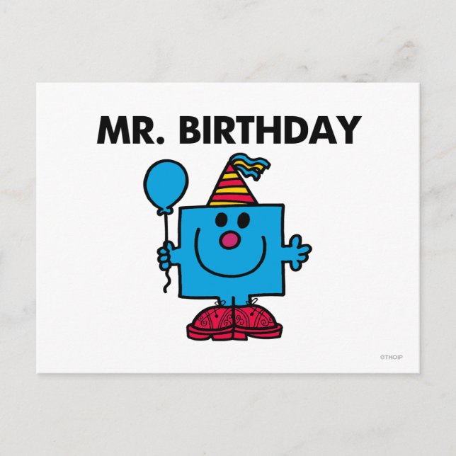 Carte Postale M. Anniversaire | Joyeux ballon d'anniversaire (Devant)