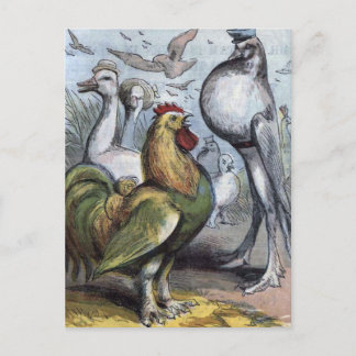 Carte Postale "M. Bantam" Illustration Vintage