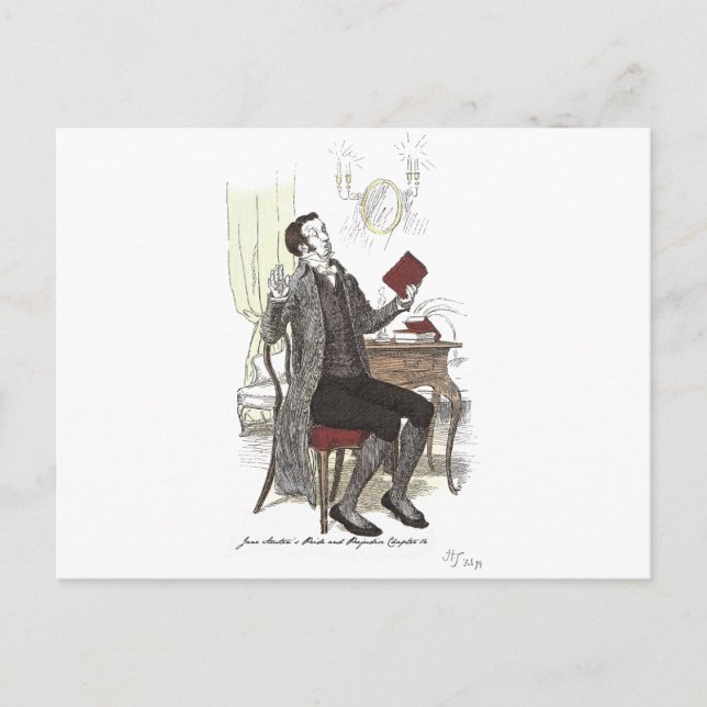 Carte Postale M. Collins Lectes - Jane Austen Fierté & Préjugés (Devant)