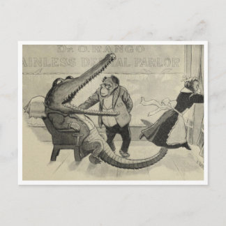 Carte Postale "M. Crocodile au dentiste"