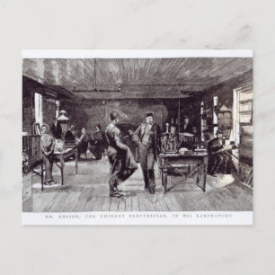 Carte Postale M. Edison, L'Éminent Électricien