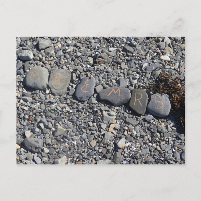 Carte Postale M. et Mme Beach Rocks à Bar Harbour (Devant)