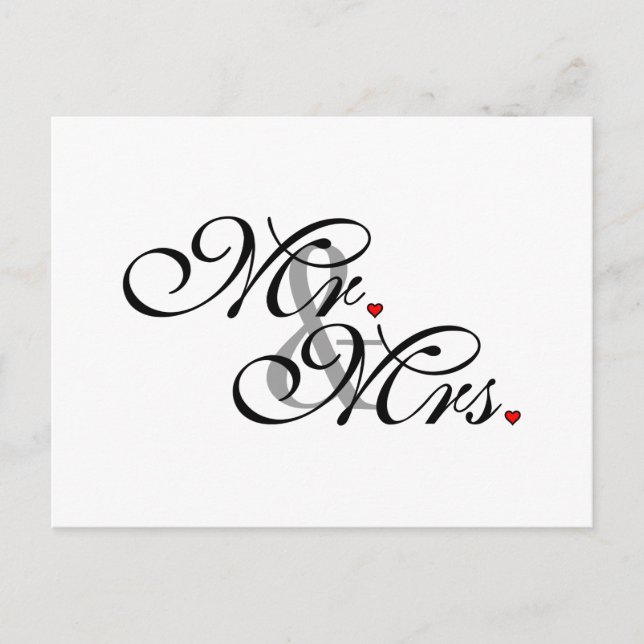 Carte Postale M. et Mme Mari Épouse Sa Nouvelle Mherbe (Devant)