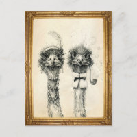 M. et Mme Ostrich encadrés