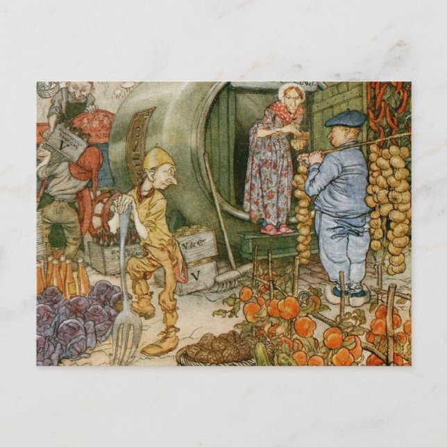 Carte Postale M. et Mme Vinaigre et histoire anglaise (Devant)