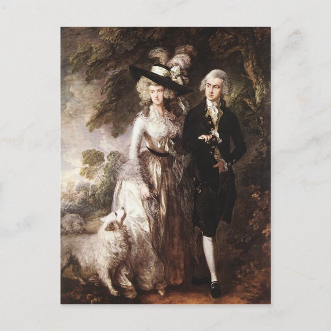Carte Postale M. et Mme William Hallett de Thomas Gainsborough (Devant)