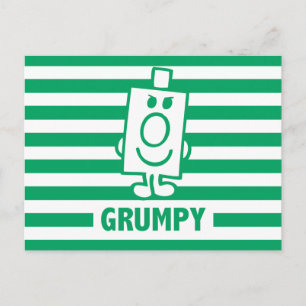Carte Postale M. Grumpy   Grin escarpé et rayures vertes