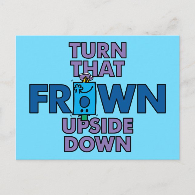 Carte Postale M. Grumpy | Turn that Frown Upside Down (Devant)