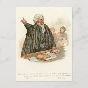 Carte Postale M. Perker de Pickwick Papers