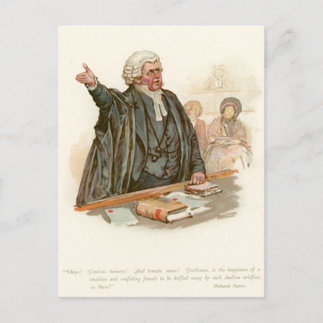 Carte Postale M. Perker de Pickwick Papers (Devant)