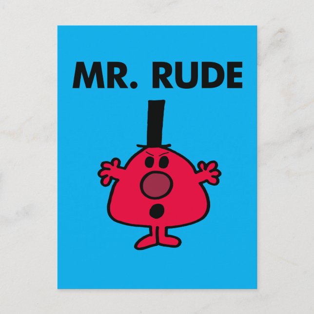 Carte Postale M. Rude | Colère à visage rouge (Devant)