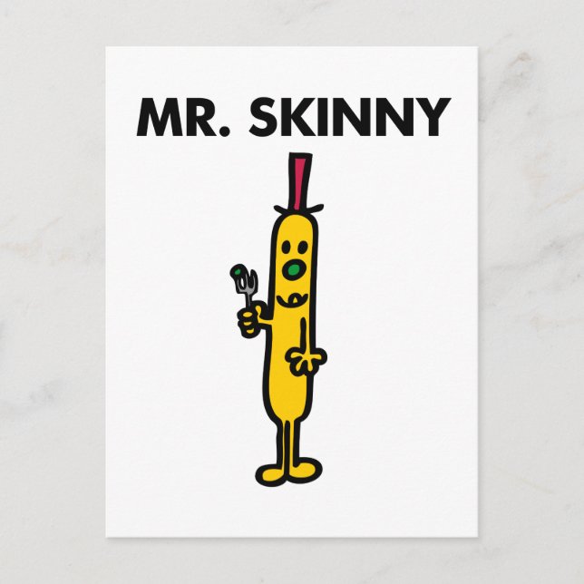 Carte Postale M. Skinny | Pois et fourrure (Devant)
