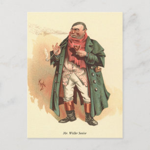 Carte Postale M. Weller Senior, Kyd, Dickens The Pickwick Papers