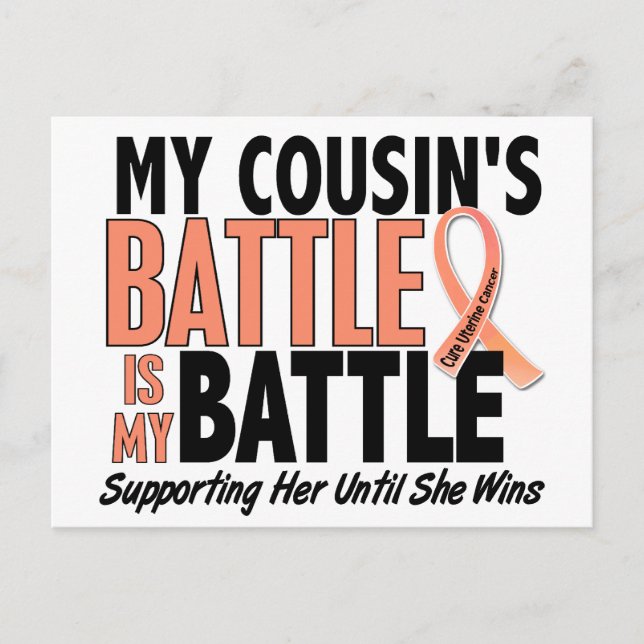 Carte Postale Ma bataille pour la conquête du cancer utérin (Devant)