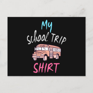 Carte Postale Ma chemise de voyage à l'école