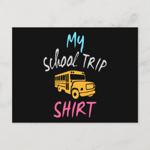 Carte Postale Ma chemise de voyage à l'école
