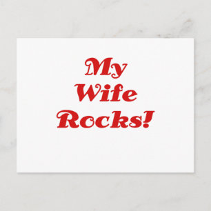 Carte Postale Ma femme Rocks