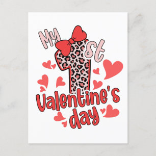 Carte Postale Ma première Saint-Valentin