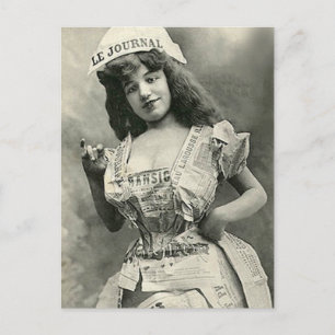 Carte Postale Ma robe est le journal