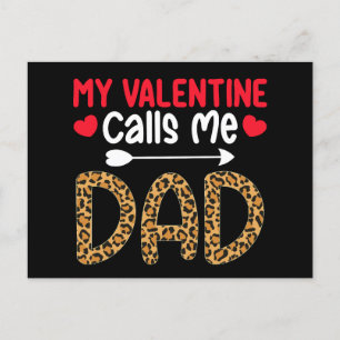Carte Postale Ma Saint Valentin M'Appelle Papa Leopard Buffalo P