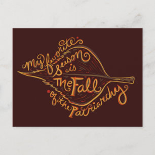 Carte Postale Ma saison préférée est l'automne du patriarcat