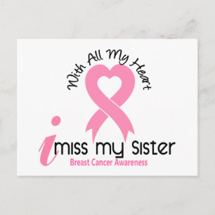 Carte Postale Ma Soeur Cancer Du Sein Me Manque