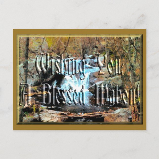 Carte Postale Mabon bienheureux (Devant)