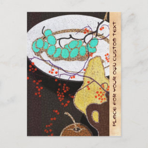 Carte Postale Mabuchi Fruits classique japonais vie morte vintag