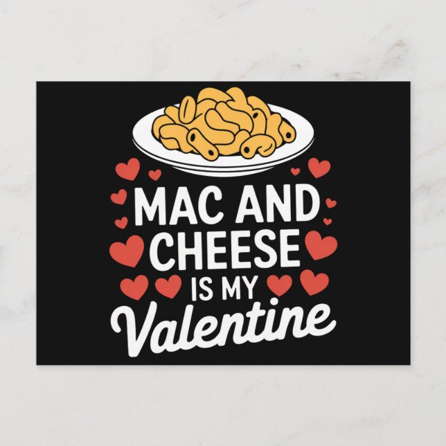 Carte Postale Mac Et Fromage Valentine Mac n Cheese Lover Cadeau (Devant)