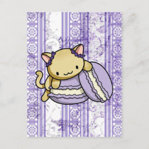 Carte Postale Macaron Kitty