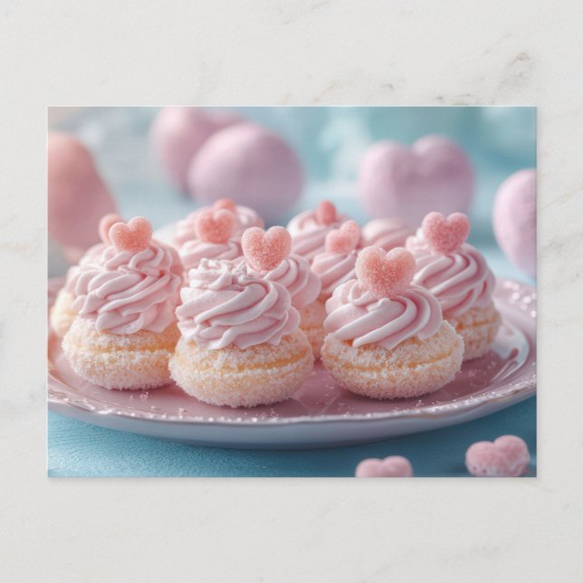 Carte Postale Macarones mignonnes (Devant)