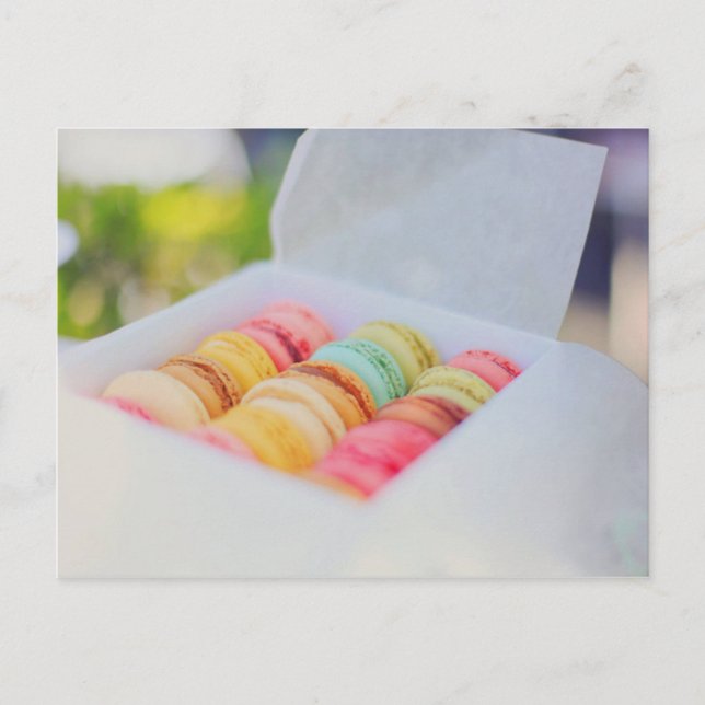 Carte Postale Macarons (Devant)